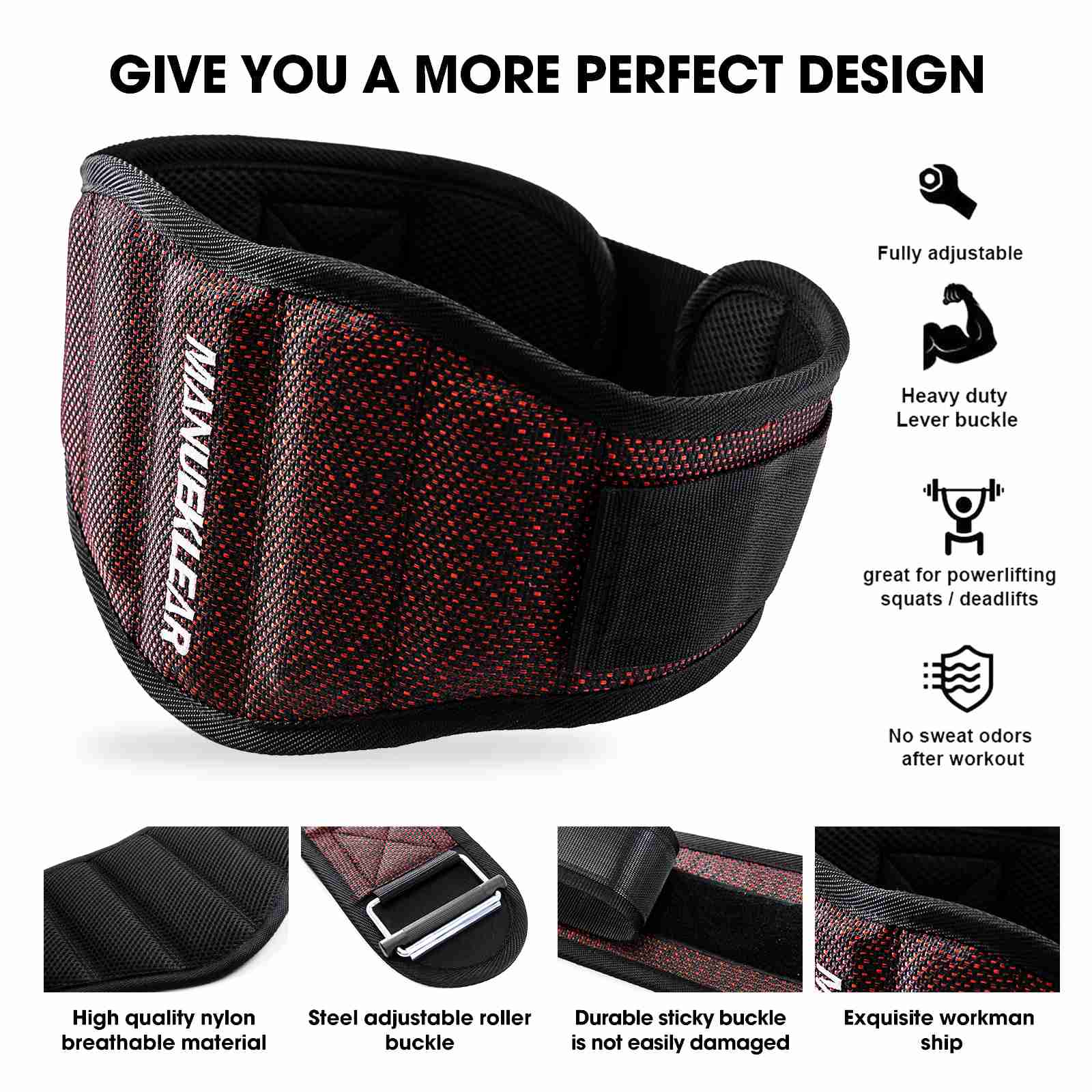 Hot Sale Premium Weightlifting Belt for Men Women - 7.5 Inch