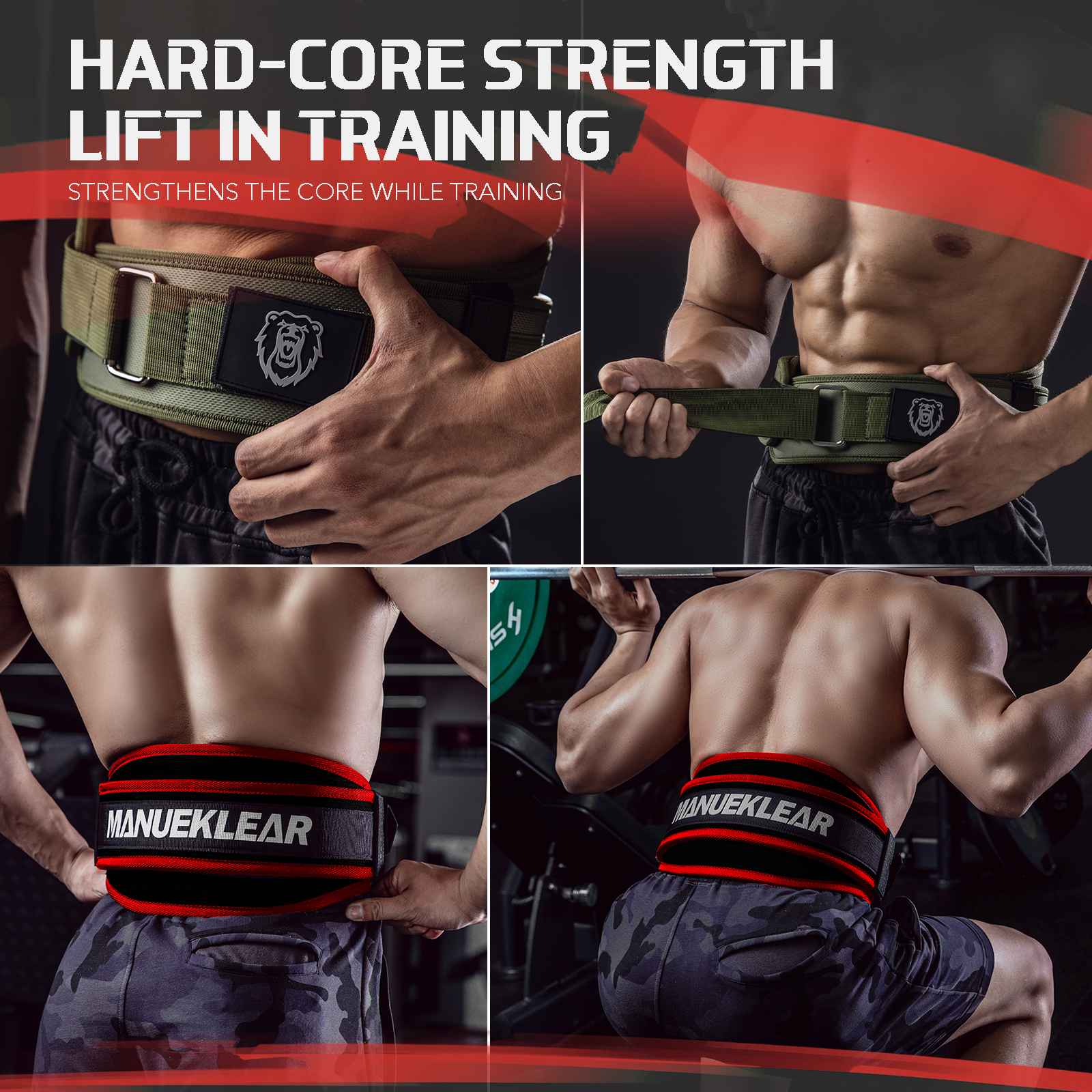 MANUEKLEAR Weight Lifting Belt