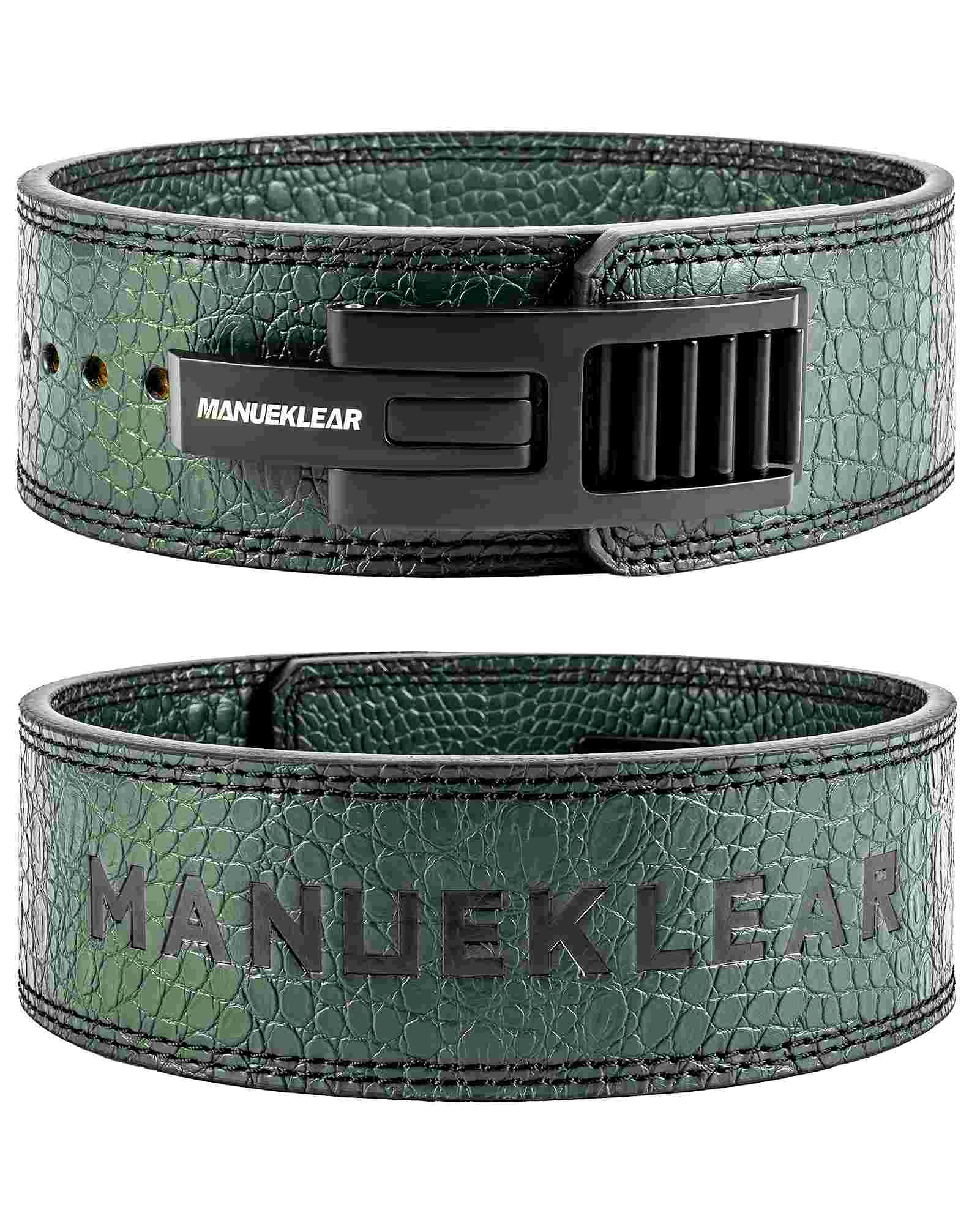 MANUEKLEAR 10mm Lever Weightlifting Belt | Quick-Lock Buckle for Men & Women