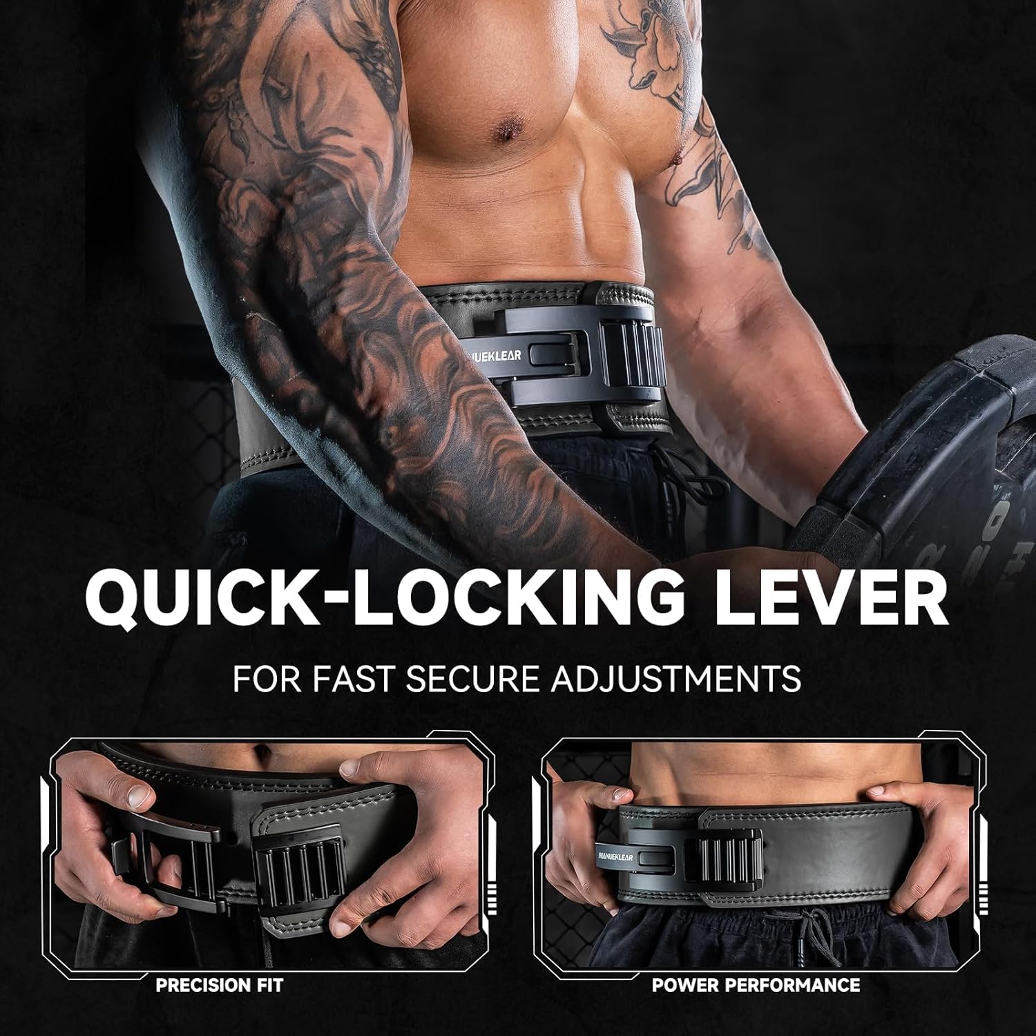Lever Weightlifting Belt for All | Adjustable Heavy-Duty Buckle
