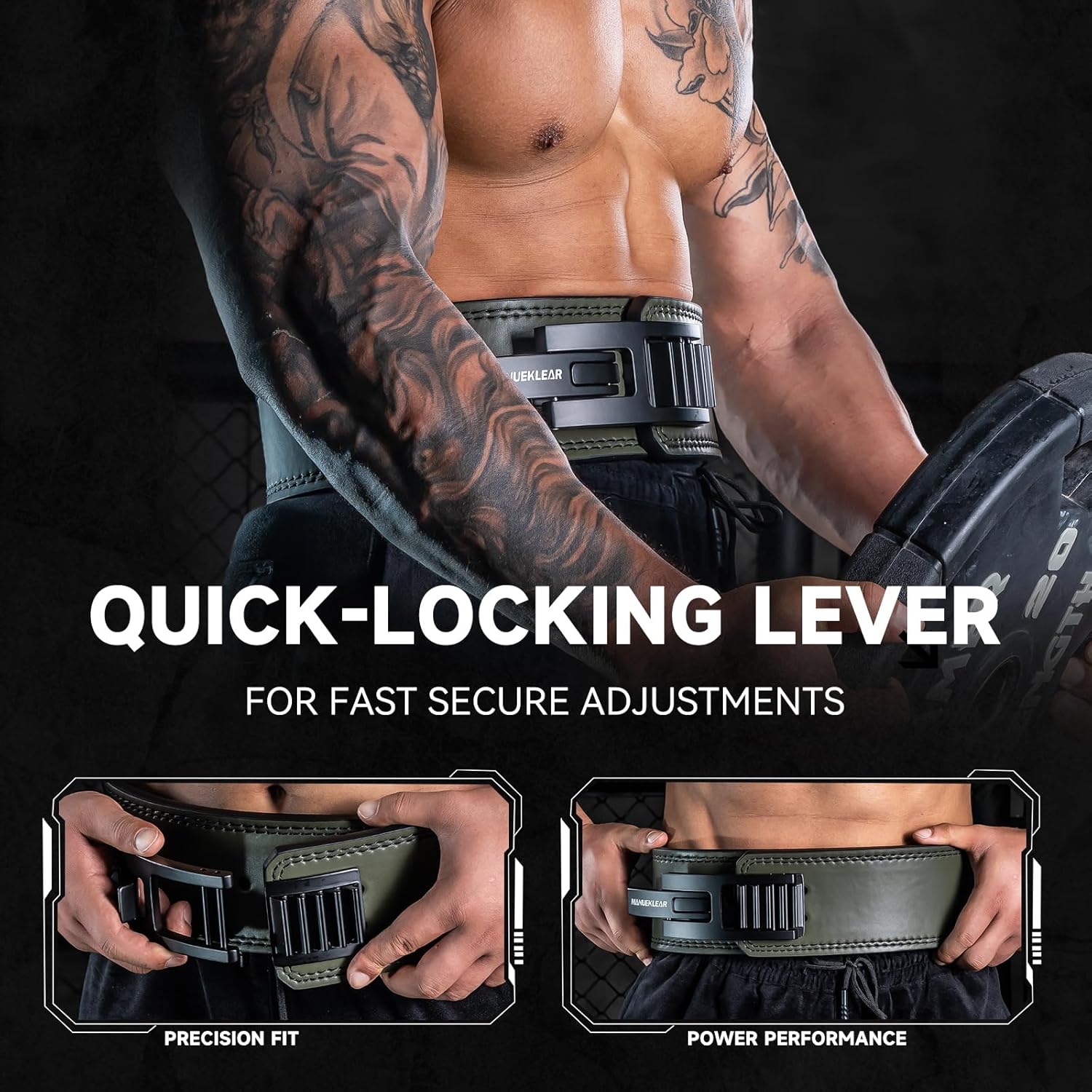 Lever Weightlifting Belt for All | Adjustable Heavy-Duty Buckle