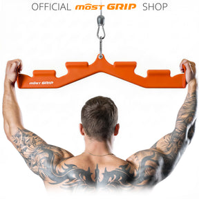 LAT Pull Down Bar with 6 Ergonomic Handles, Neutral Grip LAT Pulldown Attachments for Whole Back Training, Wide Grip LAT Pulldown Bars for Home Gym Cable