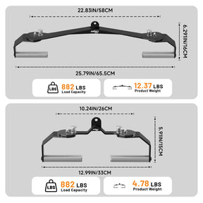 Juego de barra Lat Pulldown con mangos giratorios 360°, accesorios Lat Pulldown para entrenamiento completo de espalda, barras Lat Pulldown de bloqueo de alta resistencia para cable de gimnasio en casa