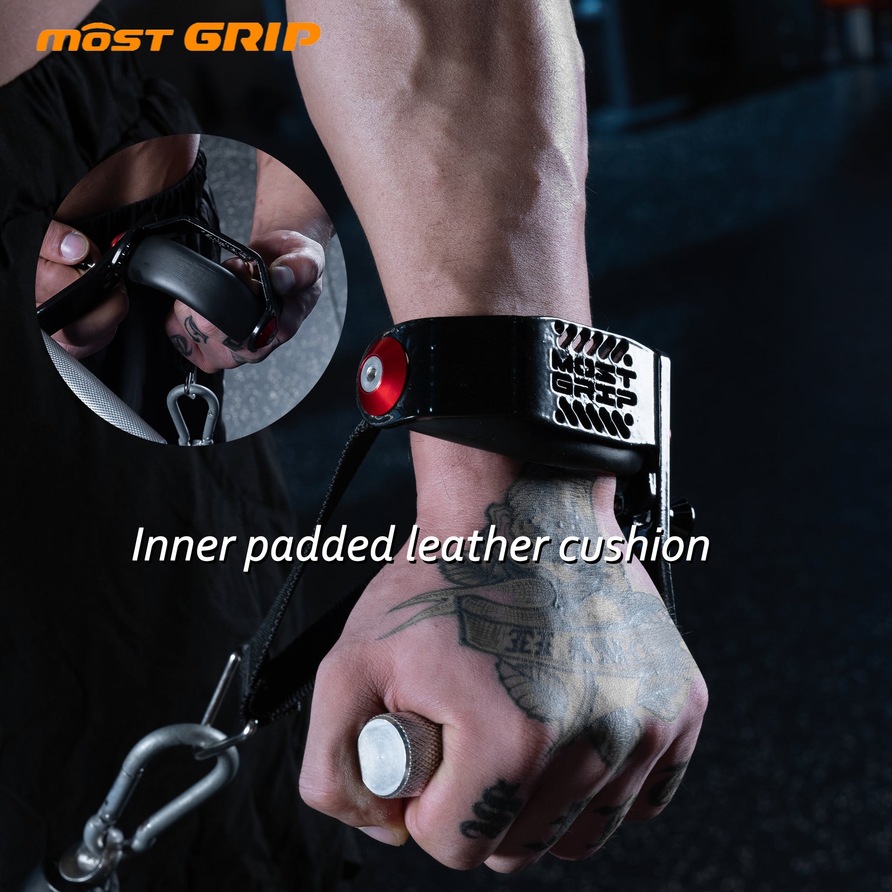 【JUST ONE】MOST GRIP Side Lateral Raise Handle Attachment for CableMachine