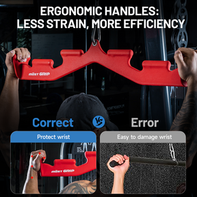 LAT Pull Down Bar with 6 Ergonomic Handles, Neutral Grip LAT Pulldown Attachments for Whole Back Training, Wide Grip LAT Pulldown Bars for Home Gym Cable