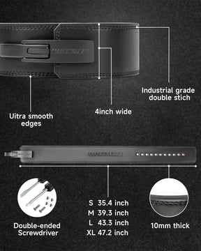 weightlifting belt features and specifications