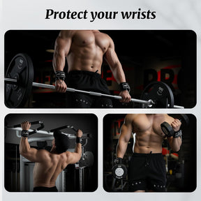 Wrist Cuffs with D-Ring, Wrist Wraps for Weightlifting with Neoprene Padding, Wrist Straps for Cable Machines