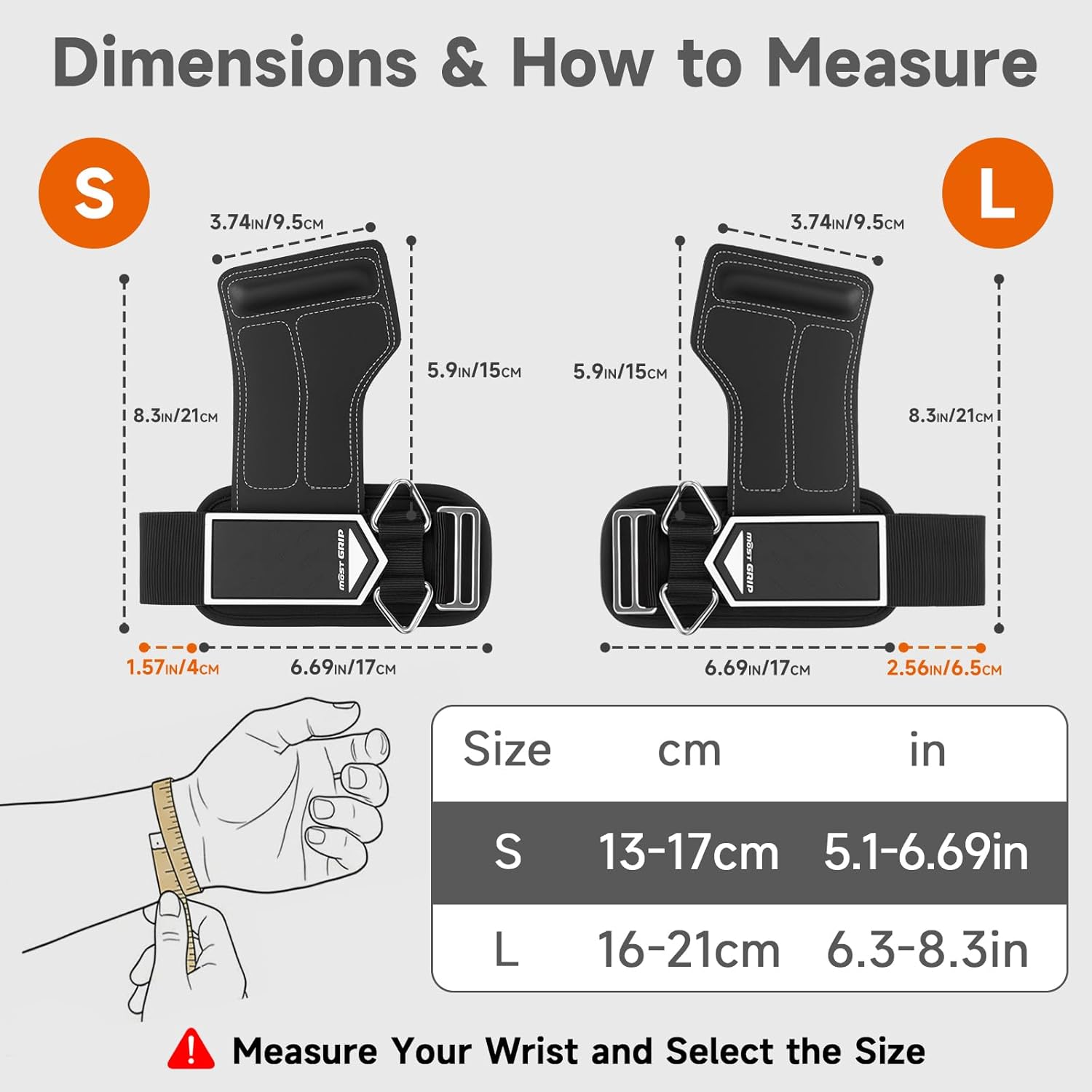 Non-Slip Gym Wrist Sraps for Weightlifting, Double Rubber Weight Lifting Straps with D Rings for Cable Machine Workout, Wrist Wraps with Cushion Wrist Loop for Men Women Deadlift