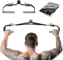 Juego de barra Lat Pulldown con mangos giratorios 360°, accesorios Lat Pulldown para entrenamiento completo de espalda, barras Lat Pulldown de bloqueo de alta resistencia para cable de gimnasio en casa