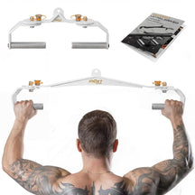 Juego de barra Lat Pulldown con mangos giratorios 360°, accesorios Lat Pulldown para entrenamiento completo de espalda, barras Lat Pulldown de bloqueo de alta resistencia para cable de gimnasio en casa