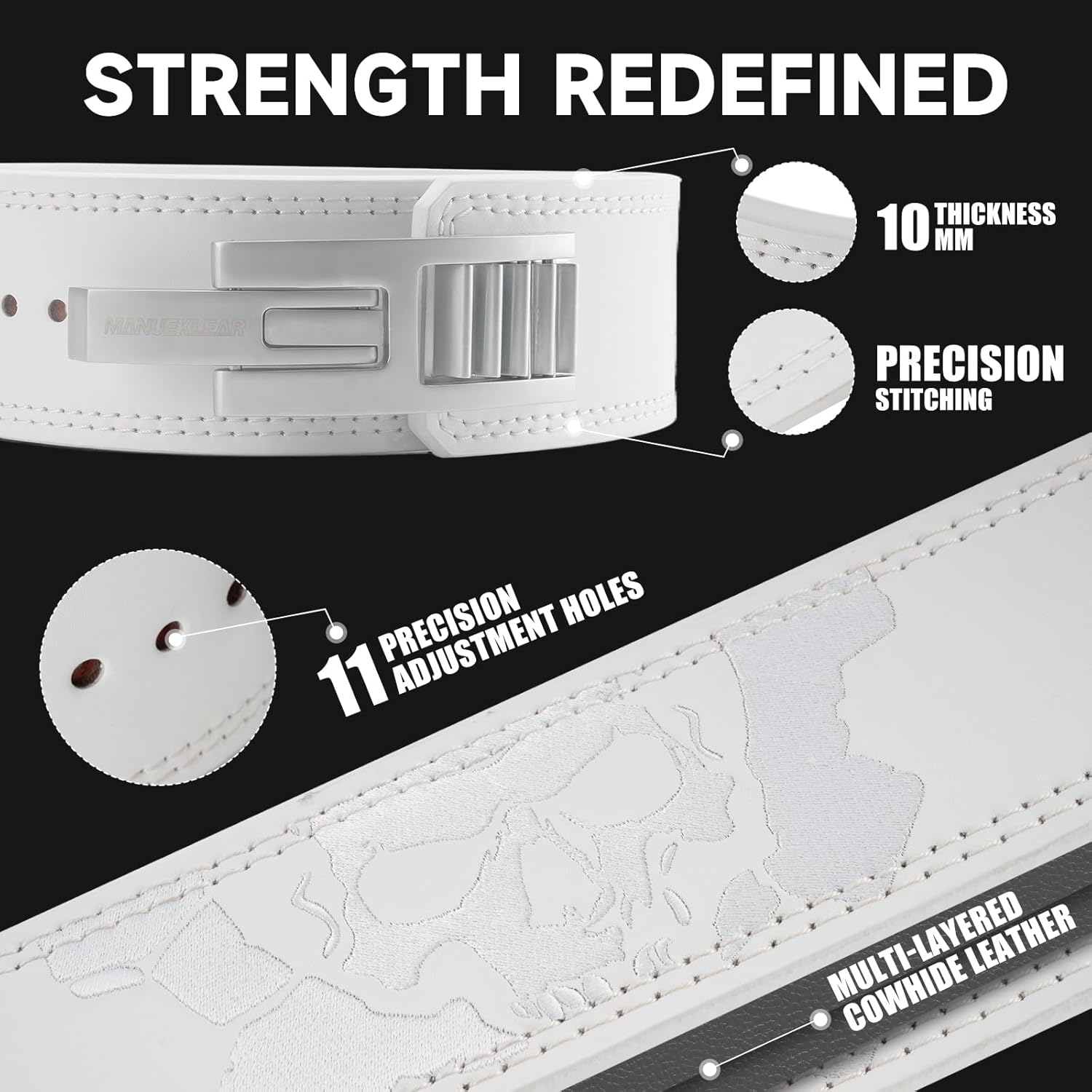 Lever Weightlifting Belt for All | Adjustable Heavy-Duty Buckle