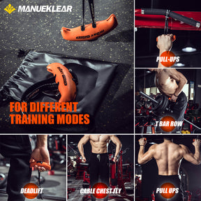 MOST Neutral Grip Pull Up Handles for Home Gym Workout, Ergonomic Pull Up Grips with Non-Slip for T-bar Row